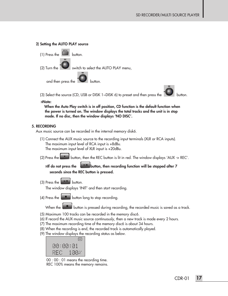 Inter-M CDR-01 User Manual | Page 19 / 28
