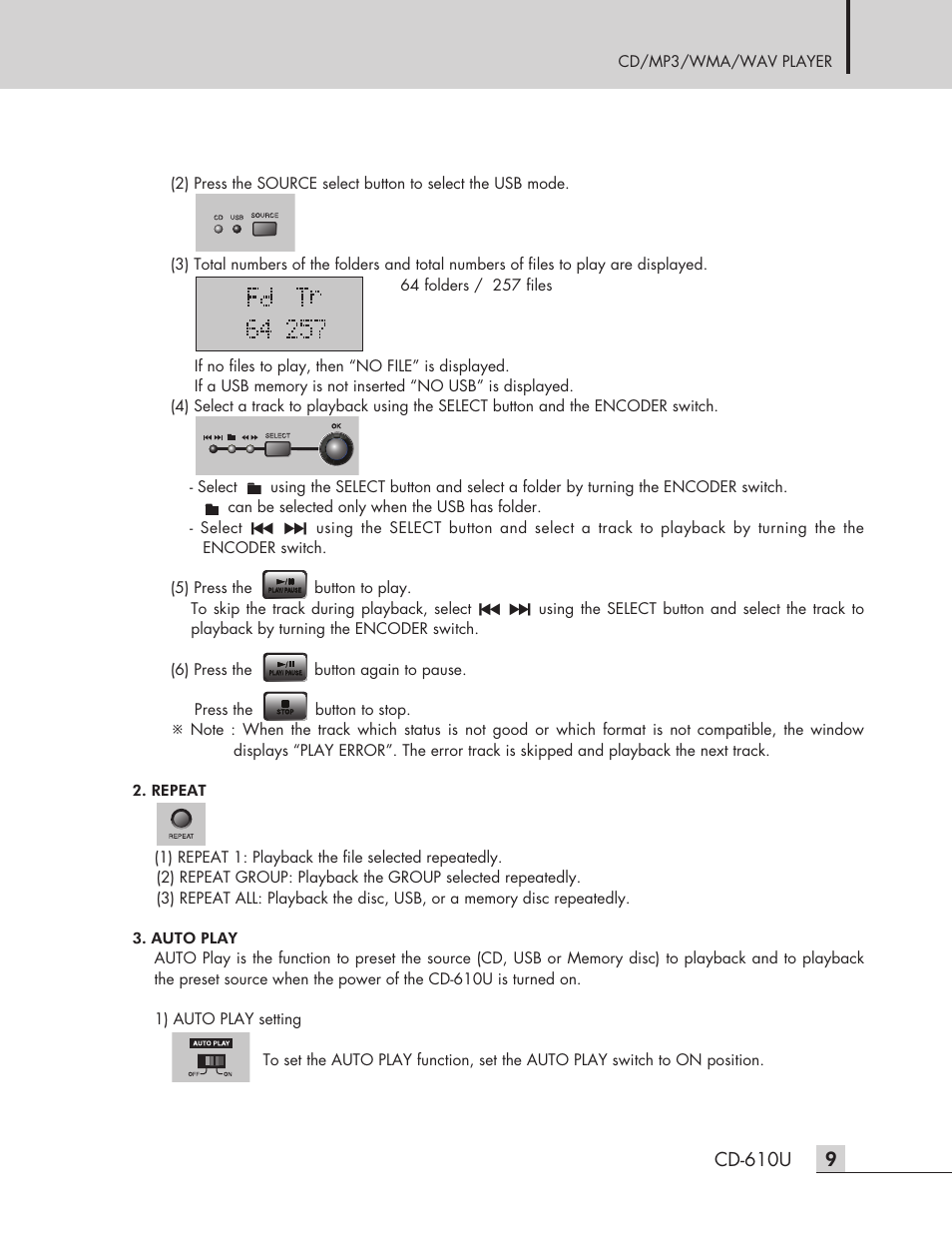 Inter-M CD-610U User Manual | Page 11 / 20