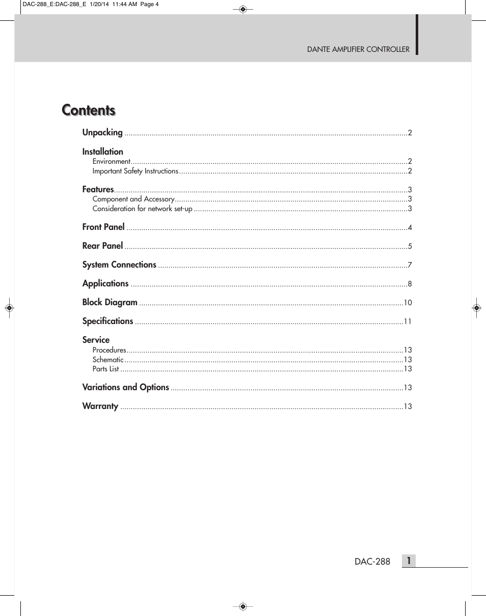 Inter-M DAC-288 User Manual | Page 3 / 16