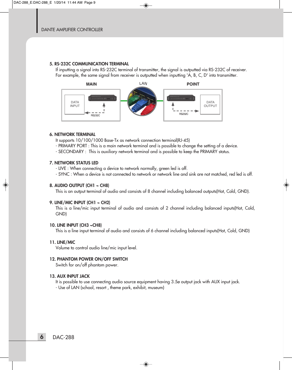 Dac-288 | Inter-M DAC-288 User Manual | Page 8 / 16