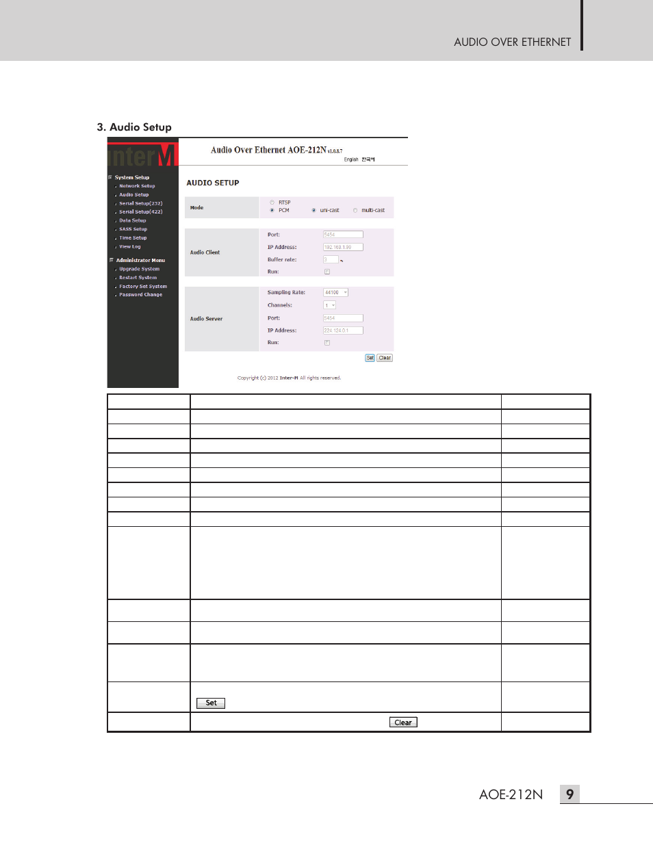 Aoe-212n | Inter-M AOE-212N User Manual | Page 11 / 32