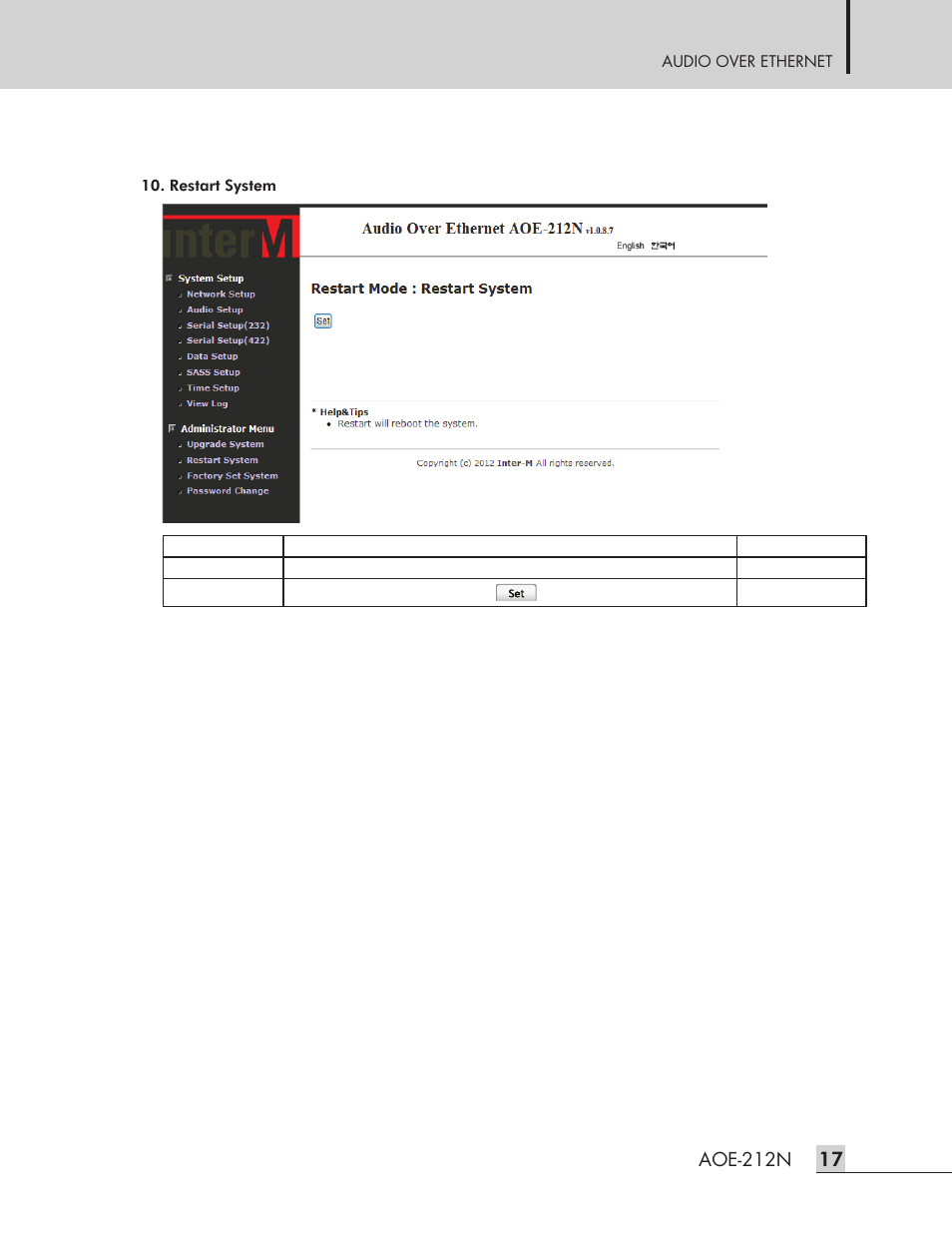 Aoe-212n | Inter-M AOE-212N User Manual | Page 19 / 32