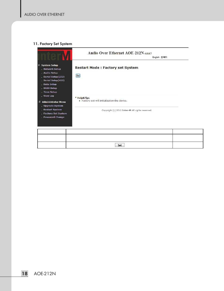 Aoe-212n | Inter-M AOE-212N User Manual | Page 20 / 32