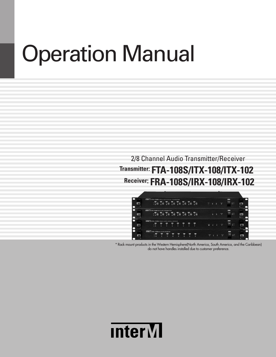 Inter-M FTA-108S User Manual | 16 pages