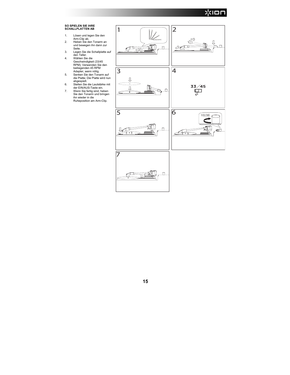 ION Audio LP 2 Go User Manual | Page 15 / 20