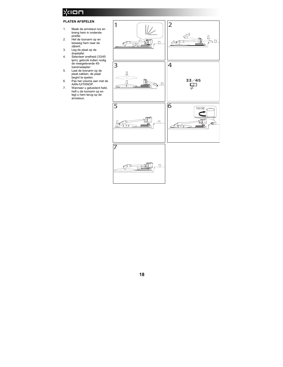 ION Audio LP 2 Go User Manual | Page 18 / 20