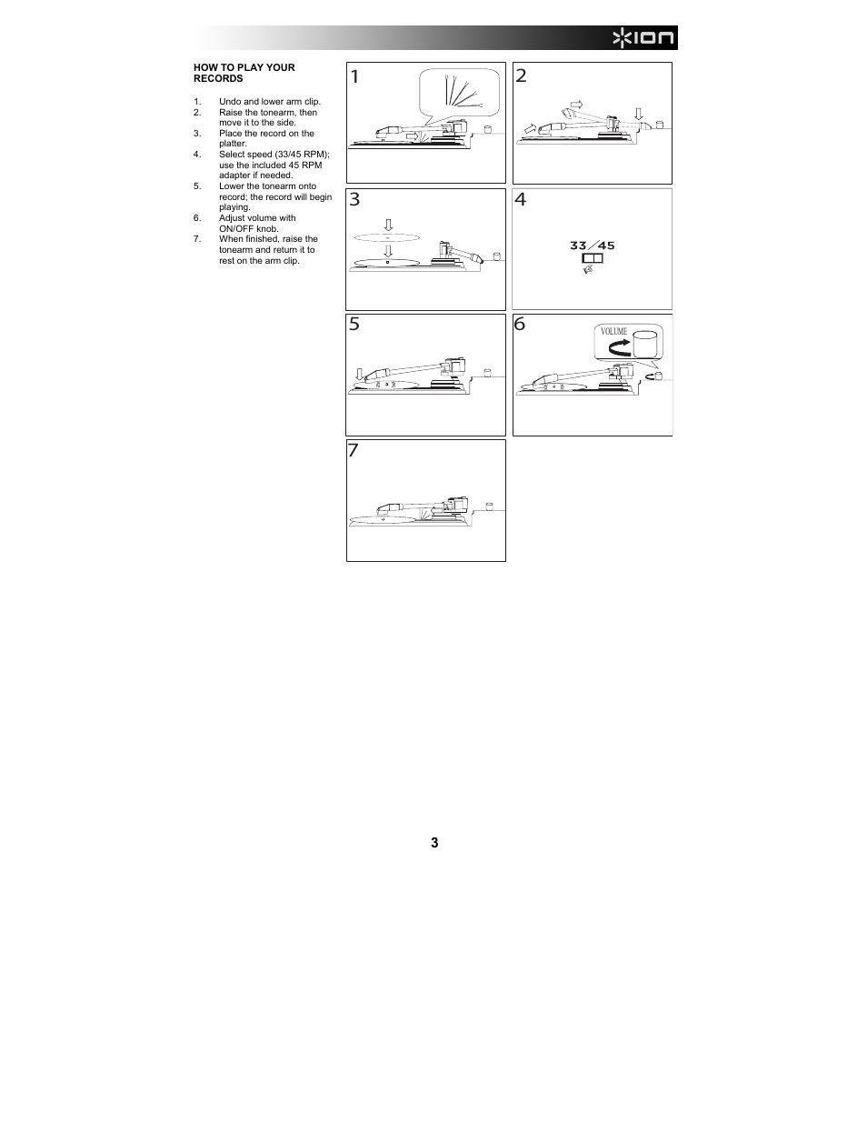 ION Audio LP 2 Go User Manual | Page 3 / 20
