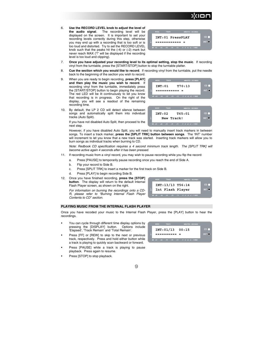ION Audio LP 2 CD User Manual | Page 11 / 92