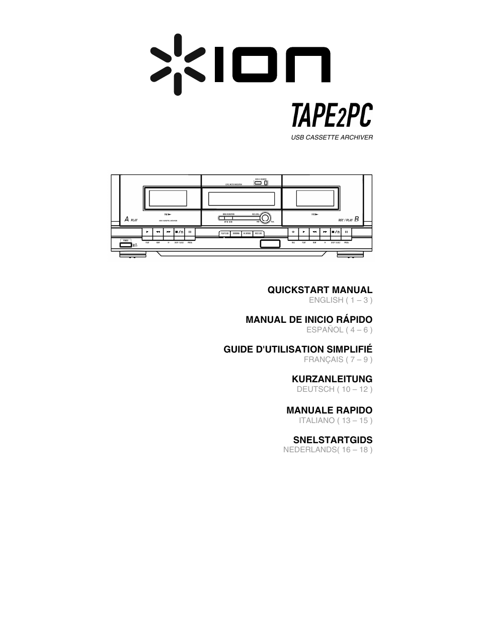 ION Audio Tape 2 PC User Manual | 24 pages