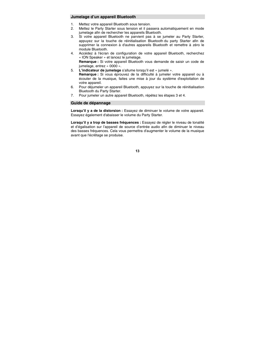 ION Audio Party Starter User Manual | Page 13 / 36