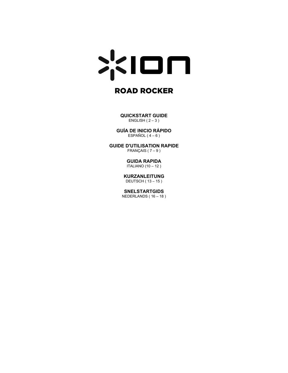 ION Audio Road Rocker User Manual | 20 pages