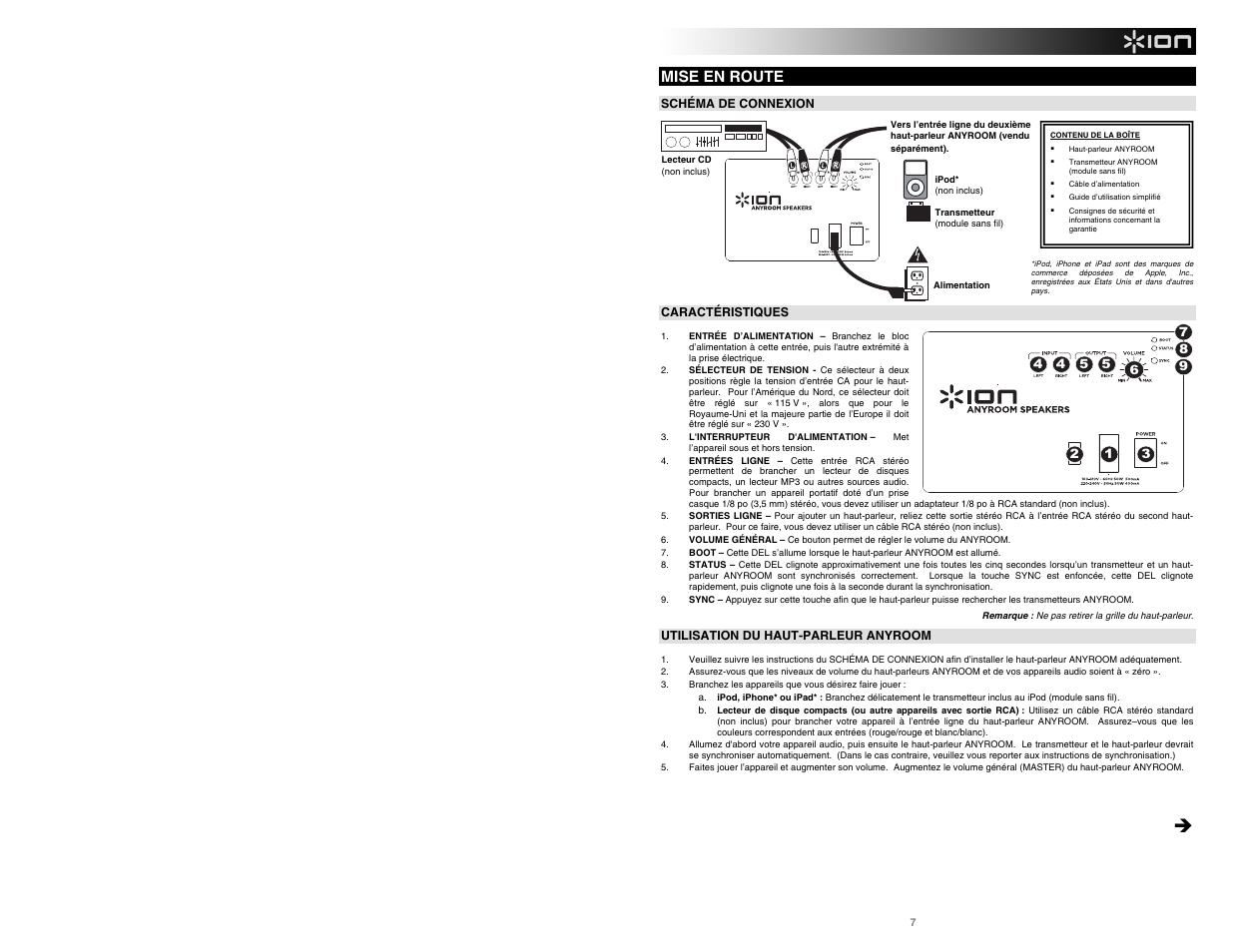 Mise en route | ION Audio Anyroom User Manual | Page 7 / 16