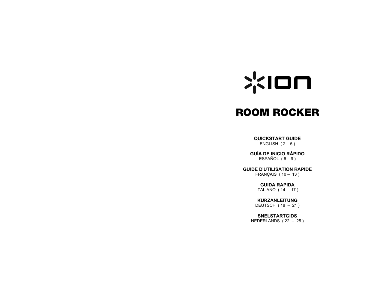 ION Audio Room Rocker User Manual | 28 pages