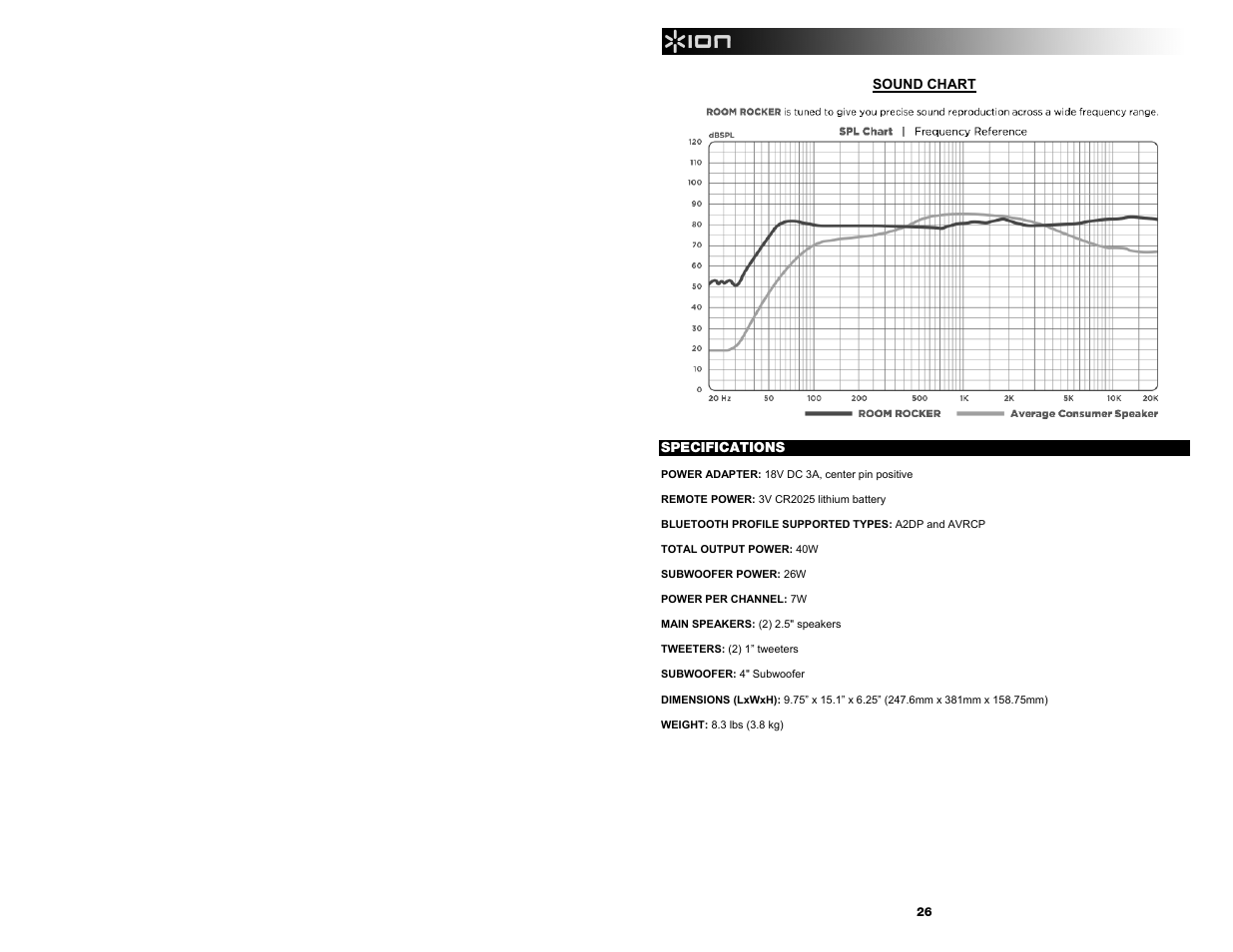 ION Audio Room Rocker User Manual | Page 26 / 28