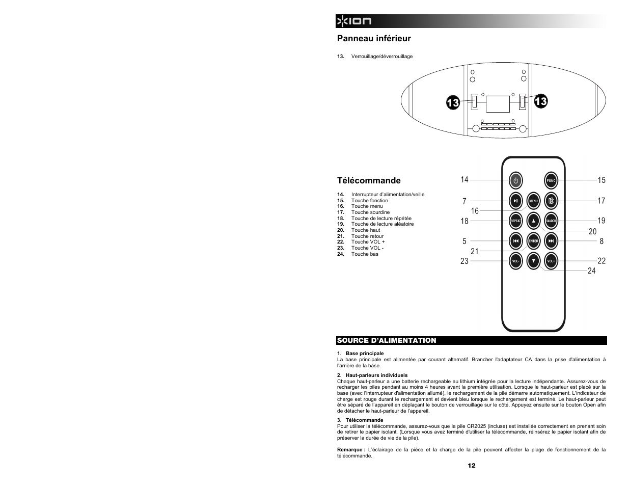 ION Audio Free Sound User Manual | Page 12 / 28