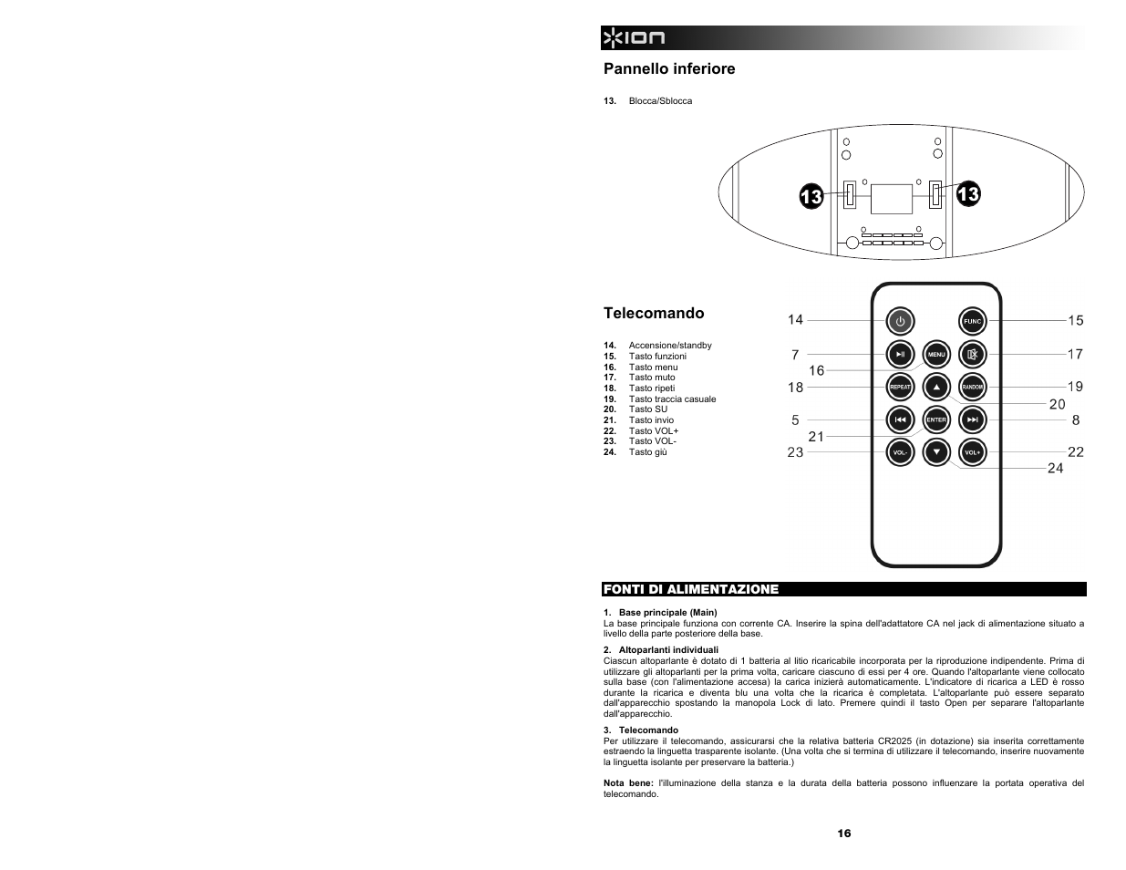 ION Audio Free Sound User Manual | Page 16 / 28