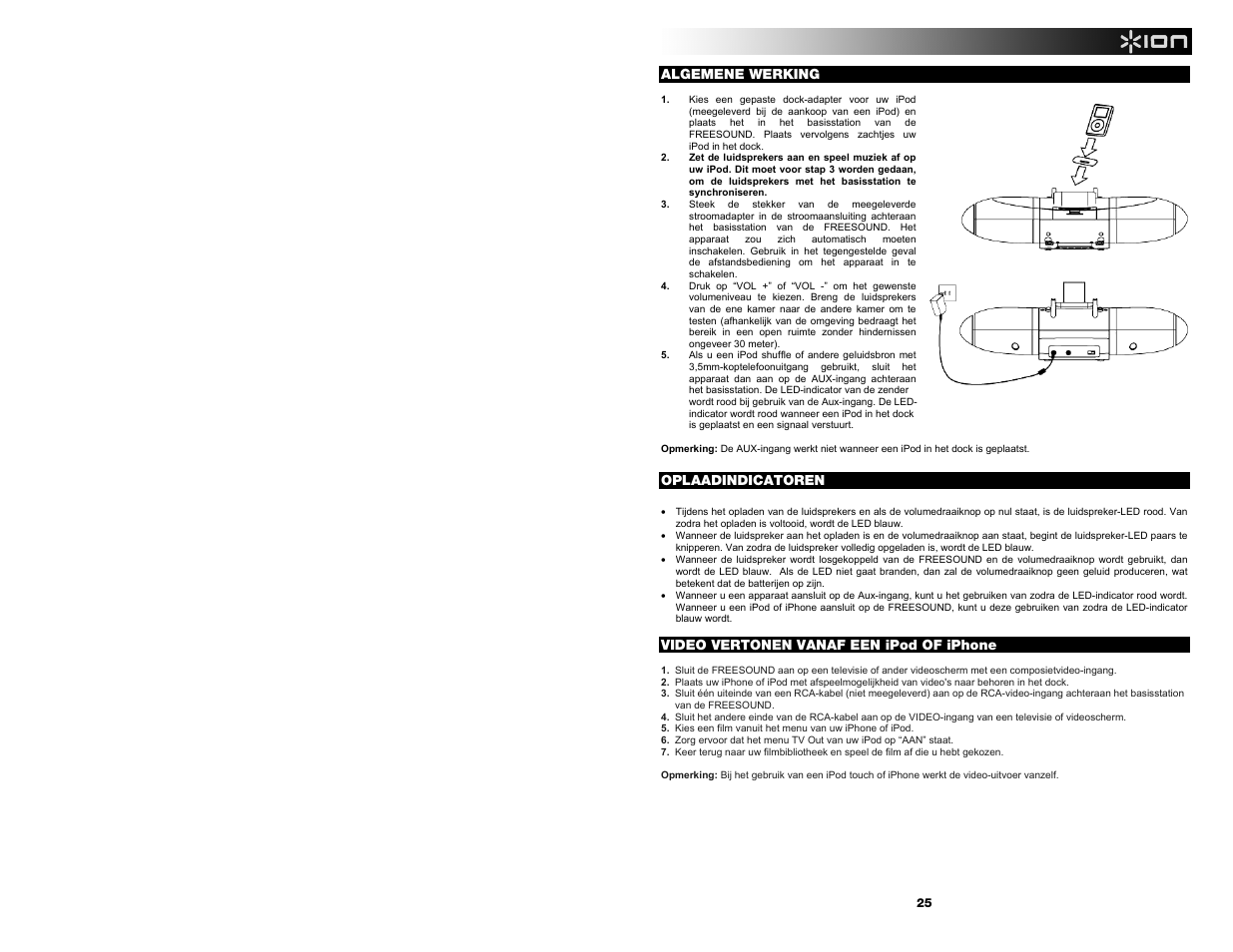 ION Audio Free Sound User Manual | Page 25 / 28