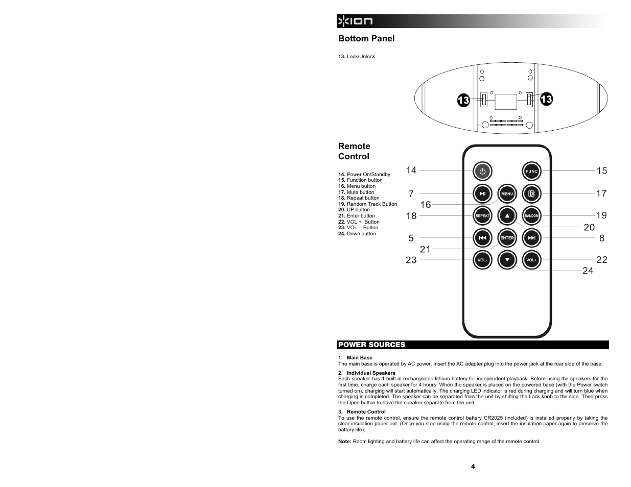 ION Audio Free Sound User Manual | Page 4 / 28
