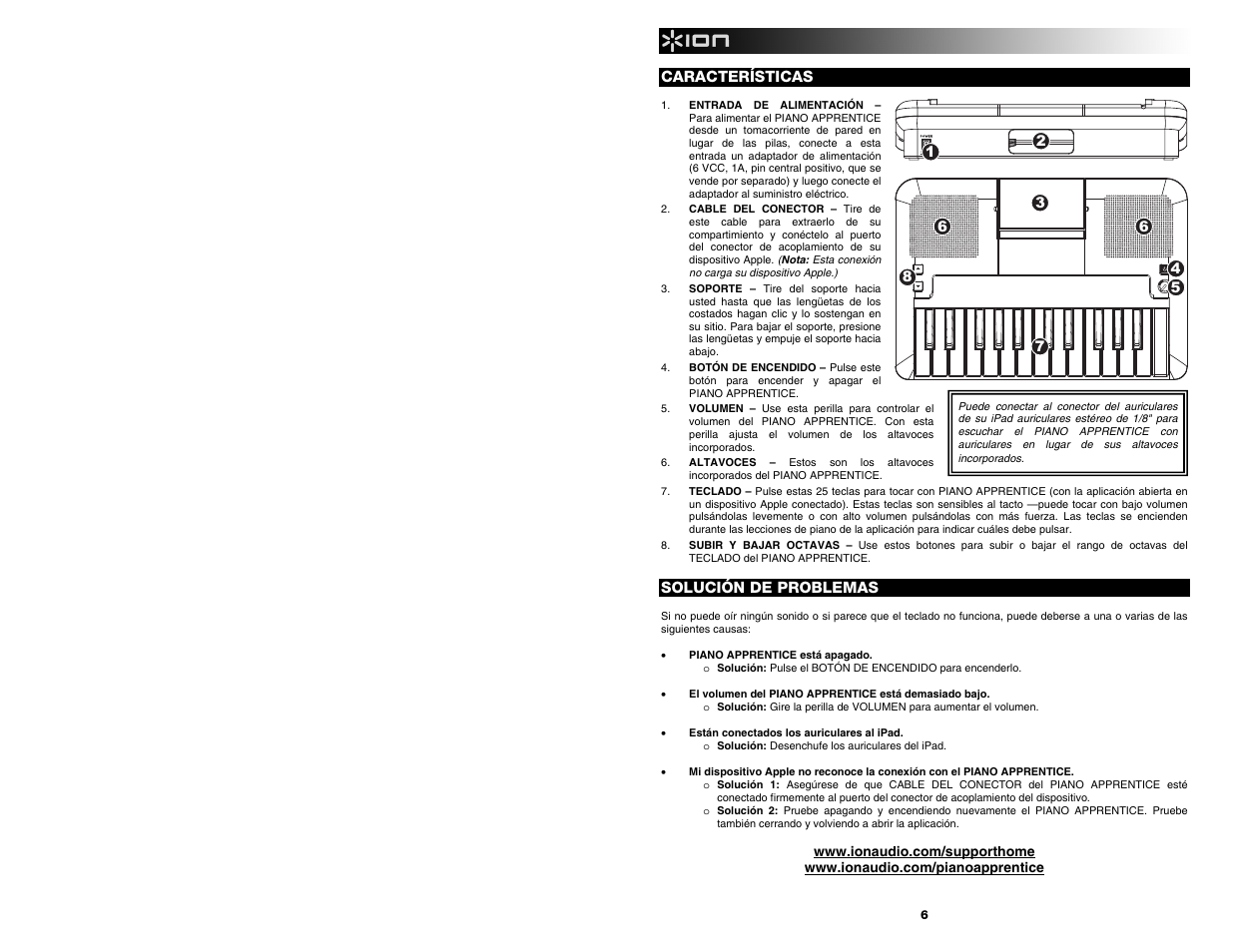 ION Audio Piano Apprentice User Manual | Page 6 / 16