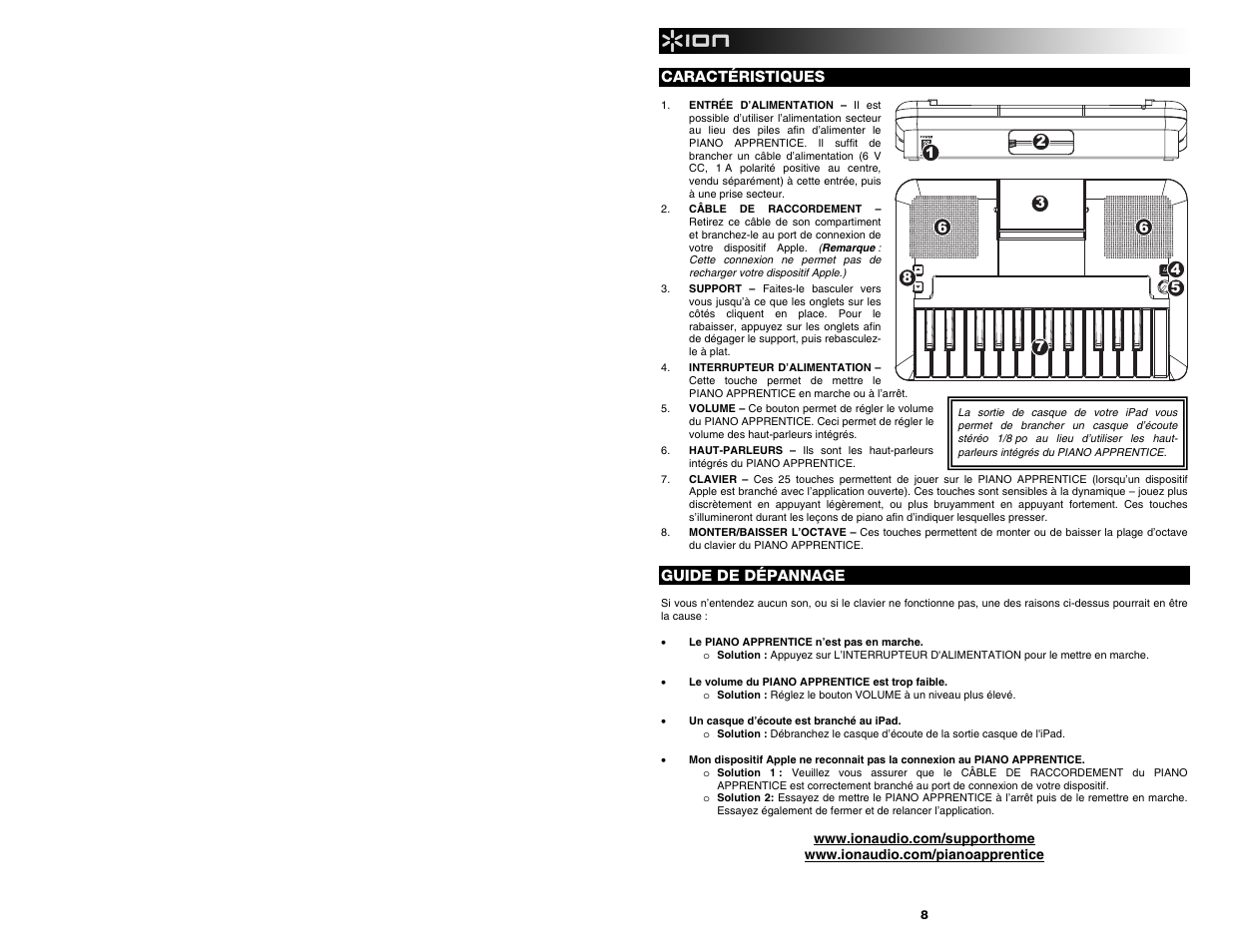 ION Audio Piano Apprentice User Manual | Page 8 / 16