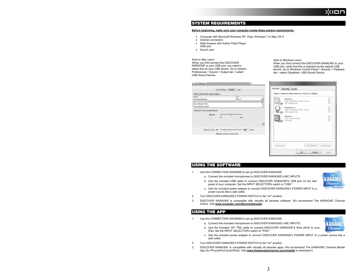 ION Audio Discover Karaoke User Manual | Page 3 / 20