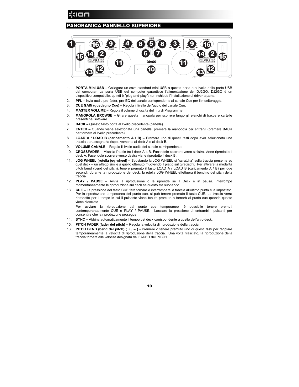 ION Audio DJ2GO User Manual | Page 10 / 16