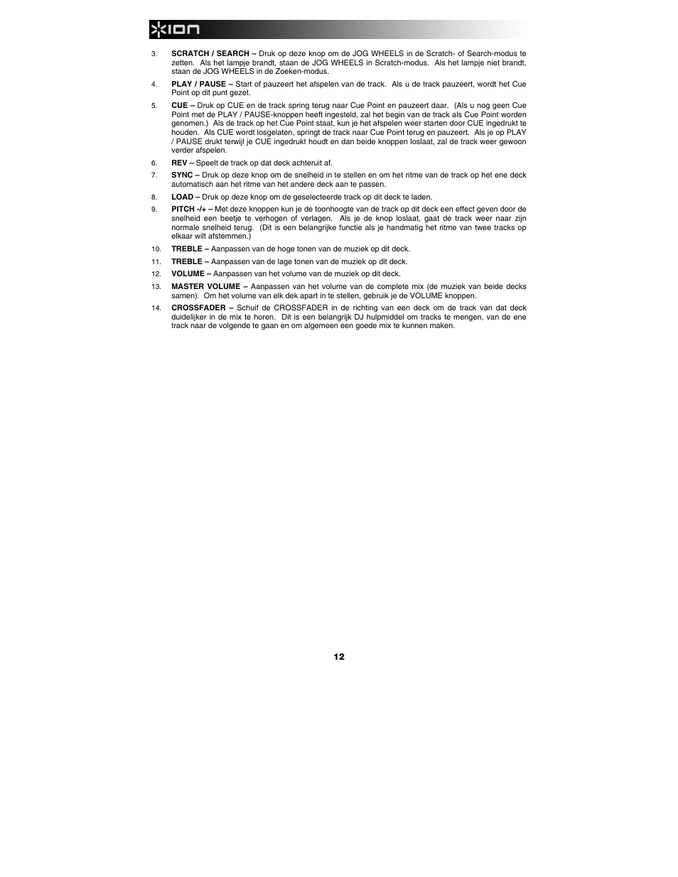 ION Audio Discover DJ User Manual | Page 14 / 16