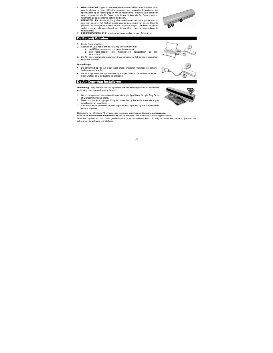 ION Audio Air Copy User Manual | Page 33 / 40