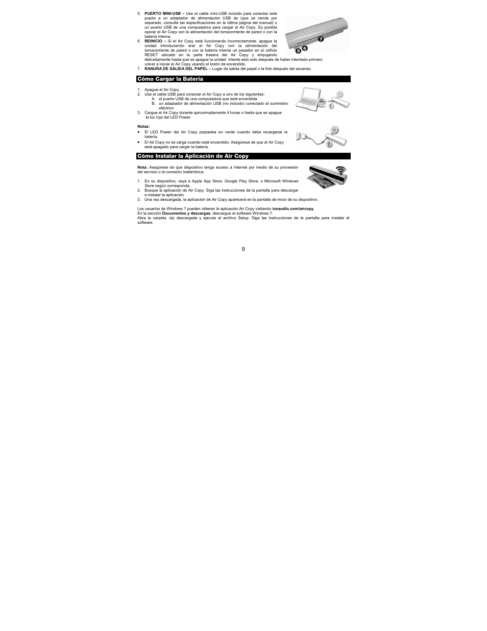 ION Audio Air Copy User Manual | Page 9 / 40