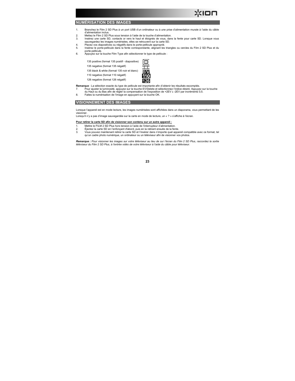 ION Audio Film 2 SD Plus User Manual | Page 23 / 60