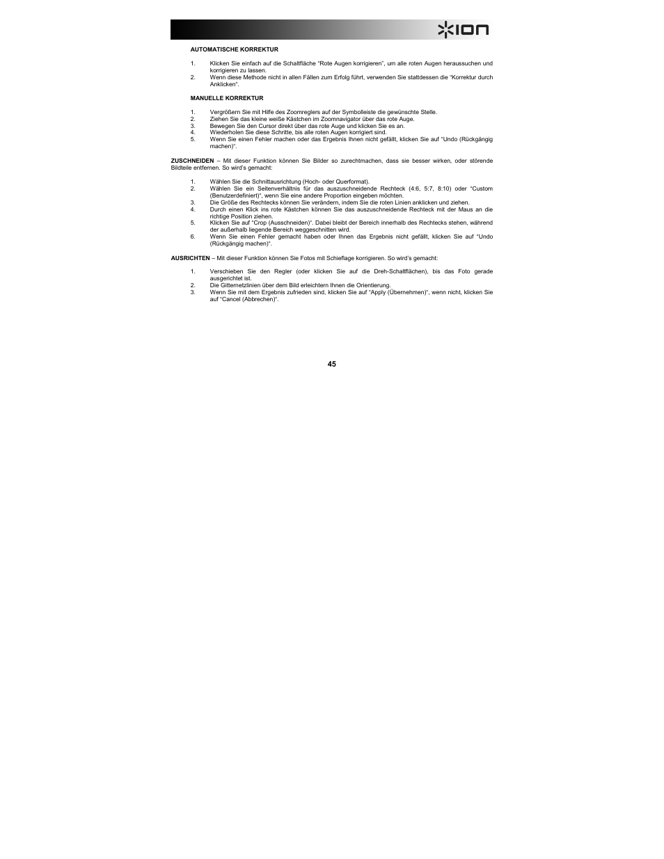 ION Audio Film 2 SD Plus User Manual | Page 45 / 60