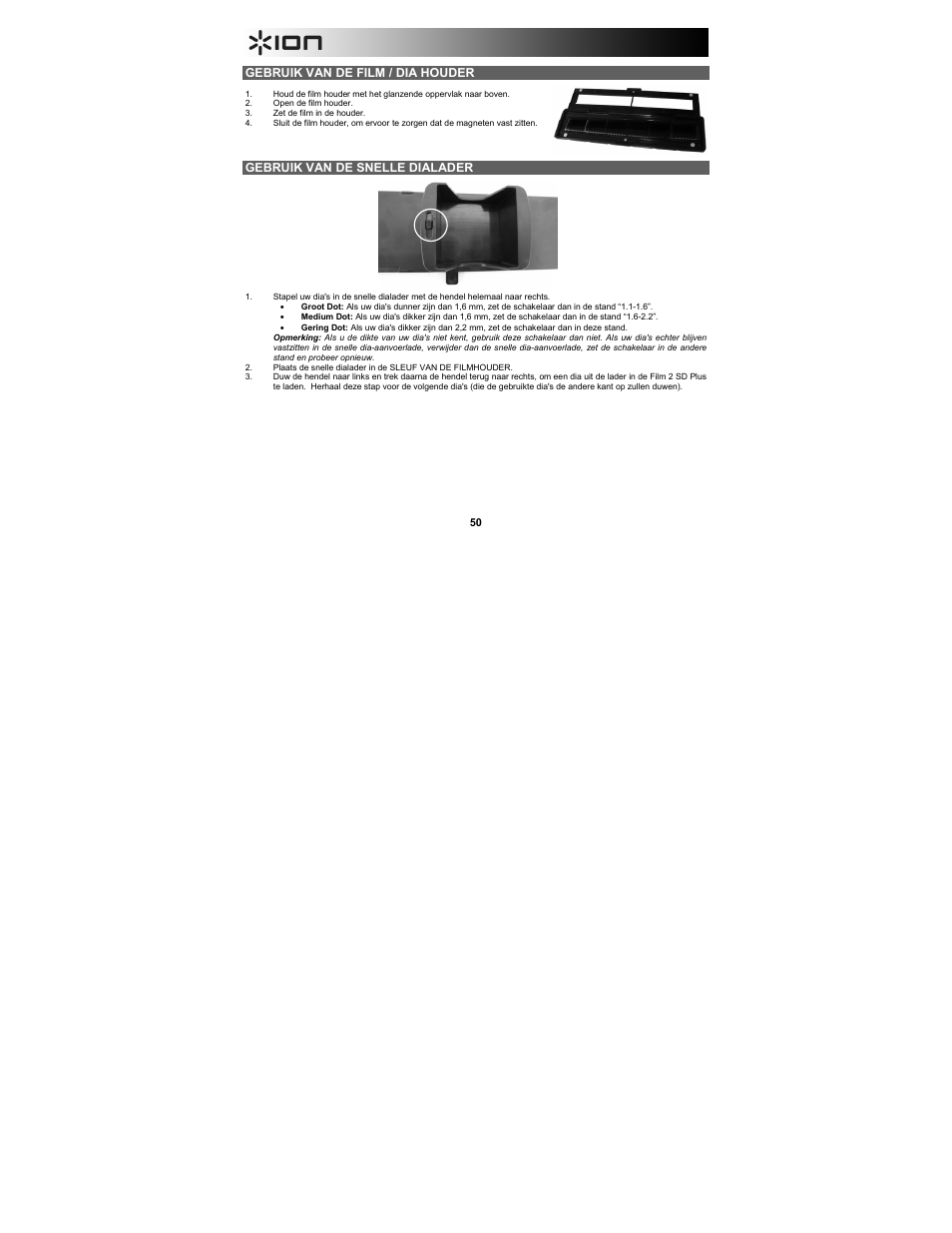 ION Audio Film 2 SD Plus User Manual | Page 50 / 60