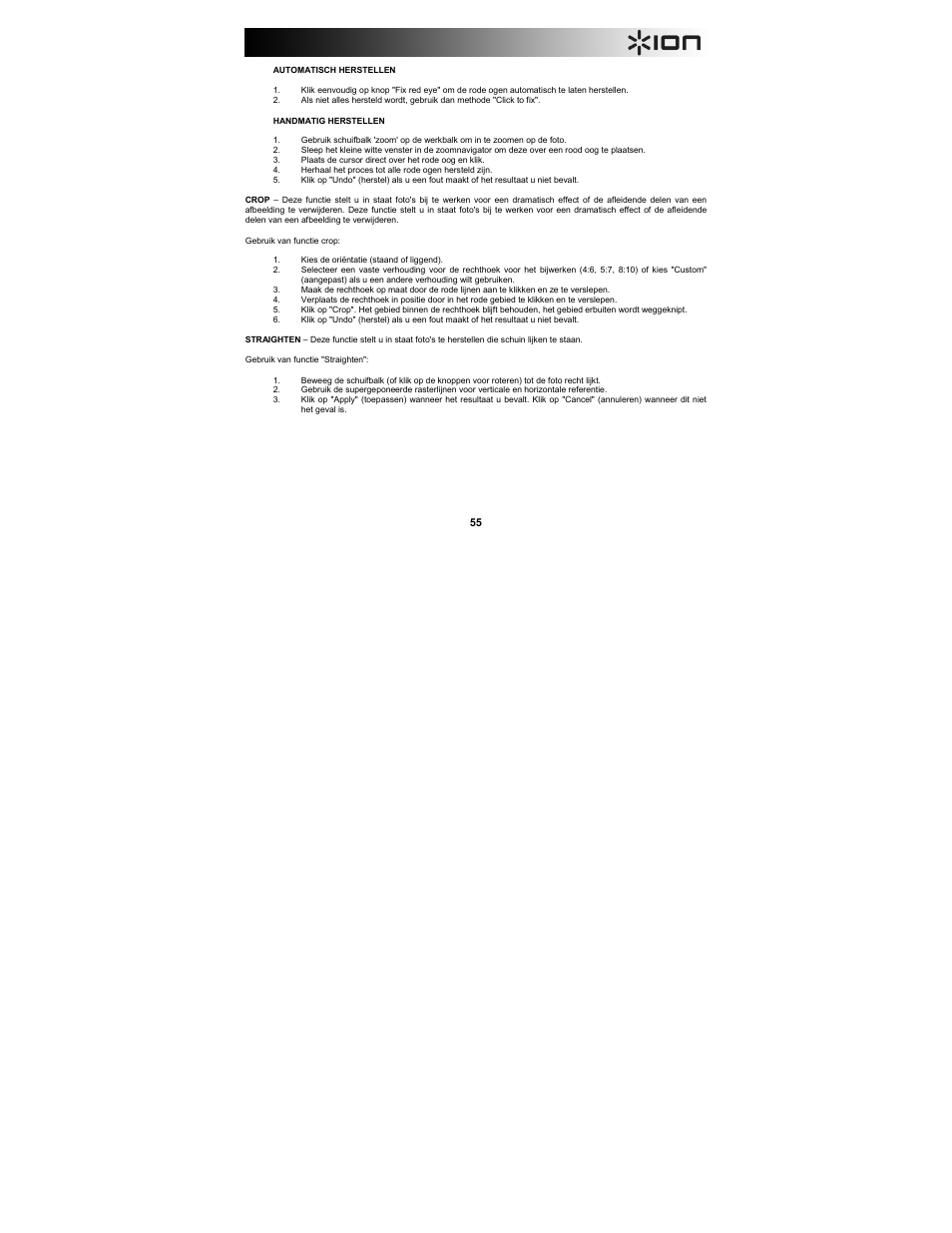 ION Audio Film 2 SD Plus User Manual | Page 55 / 60