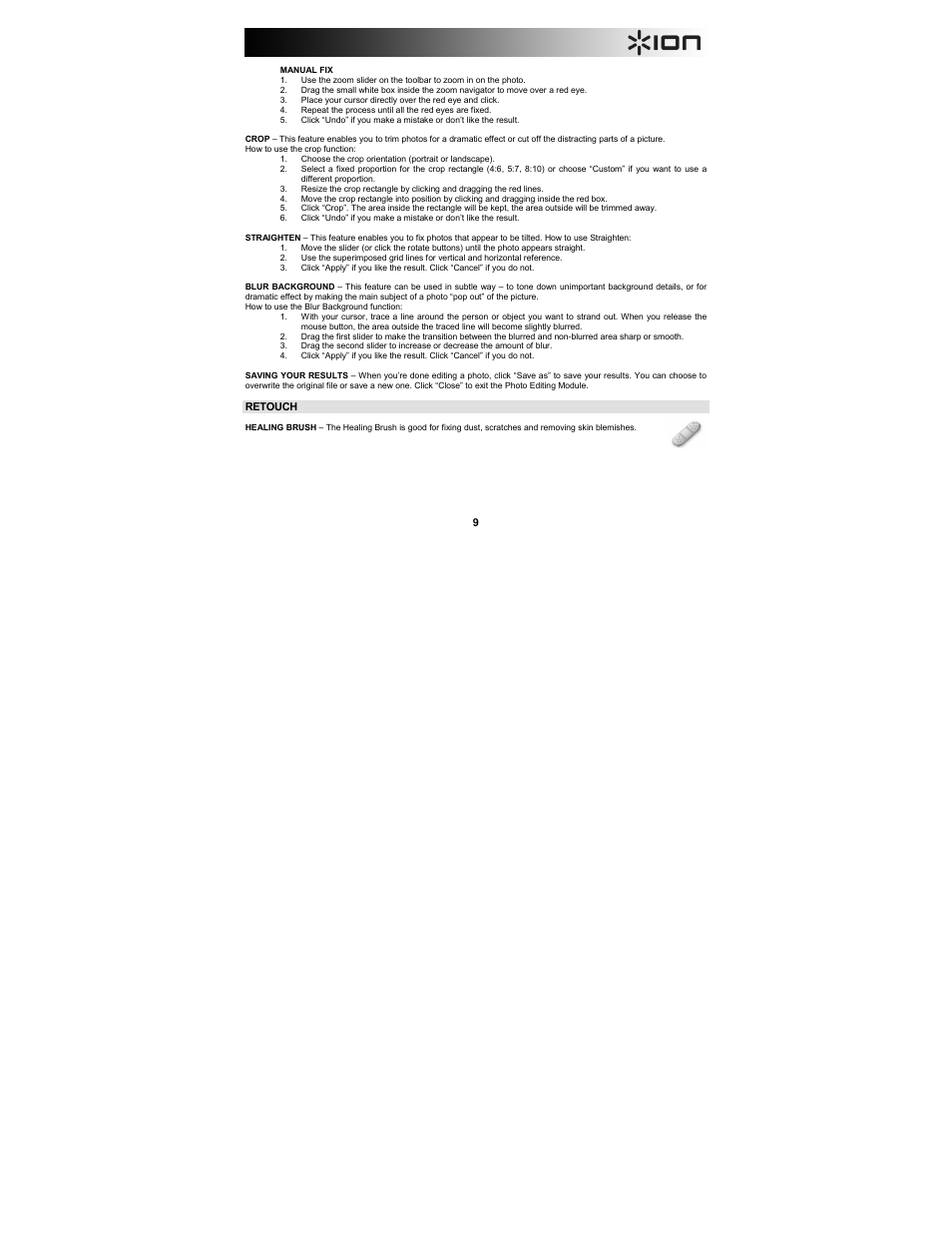 ION Audio Film 2 SD Plus User Manual | Page 9 / 60
