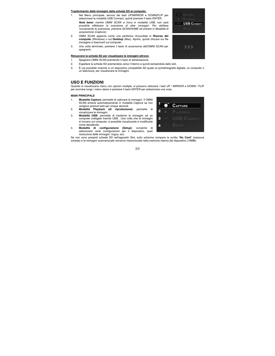 Uso e funzioni | ION Audio Omni Scan User Manual | Page 20 / 36