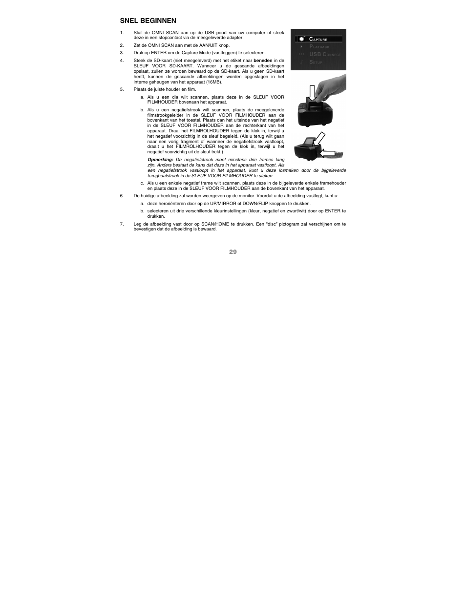Snel beginnen | ION Audio Omni Scan User Manual | Page 29 / 36