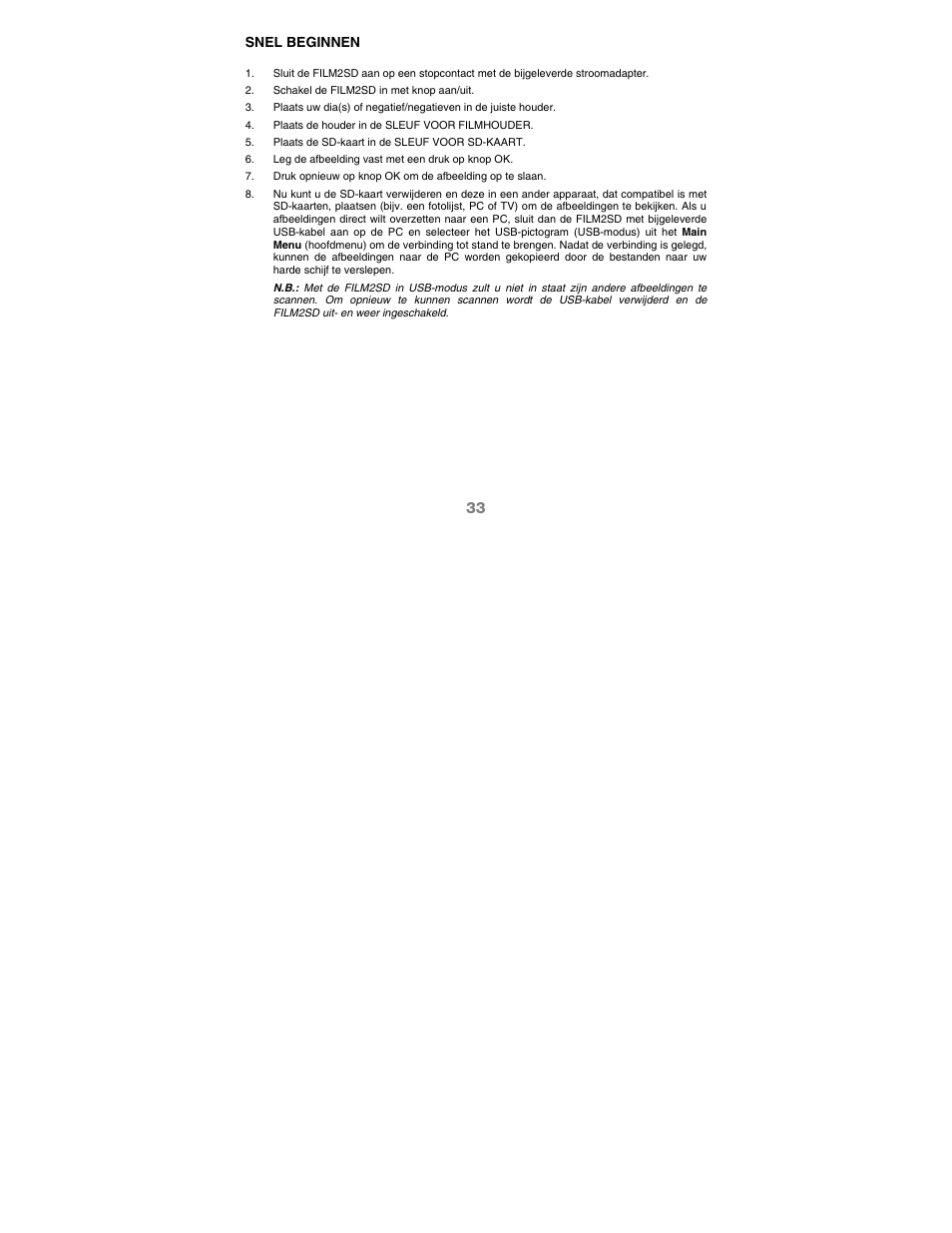 Snel beginnen | ION Audio Film 2 SD (Silver) User Manual | Page 35 / 40