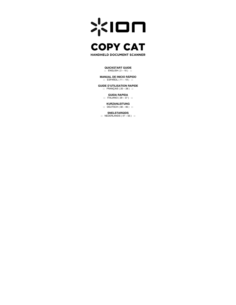 ION Audio Copy Cat User Manual | 56 pages