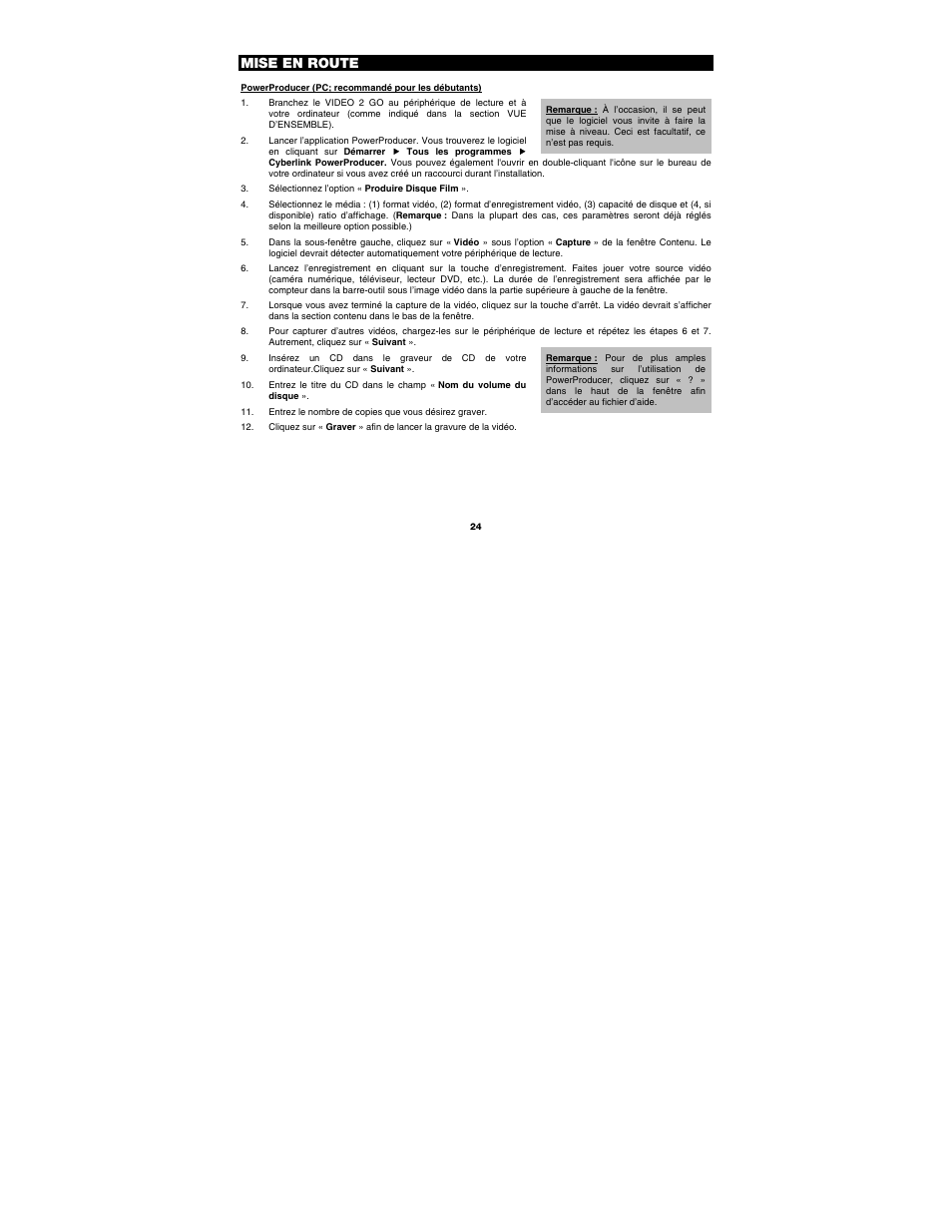 Mise en route | ION Audio Video 2 Go User Manual | Page 24 / 56