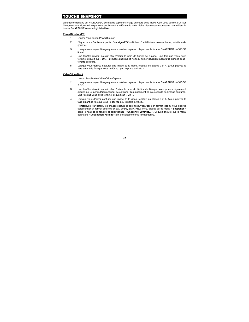Touche snapshot | ION Audio Video 2 Go User Manual | Page 28 / 56