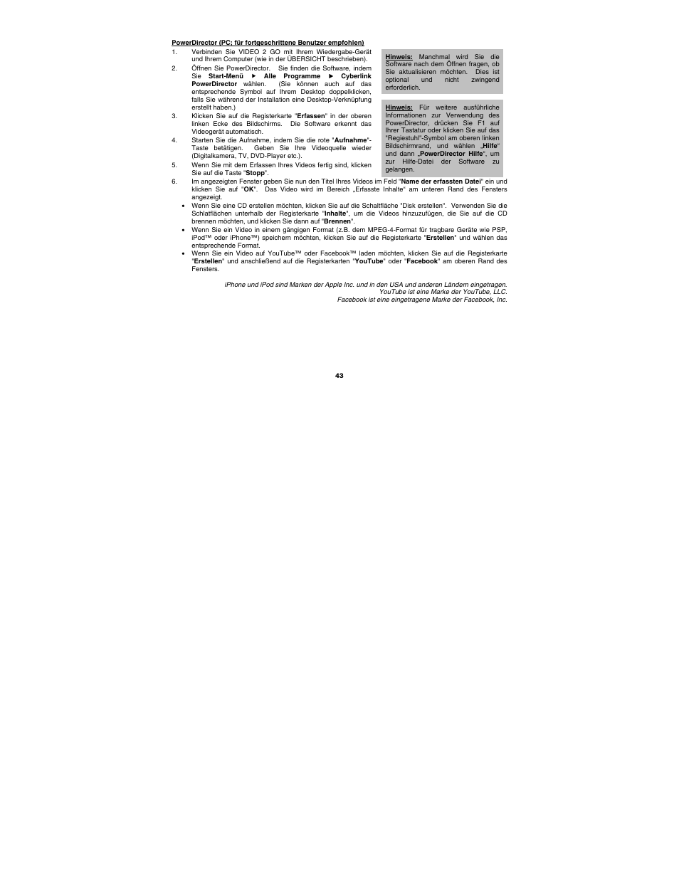 ION Audio Video 2 Go User Manual | Page 43 / 56
