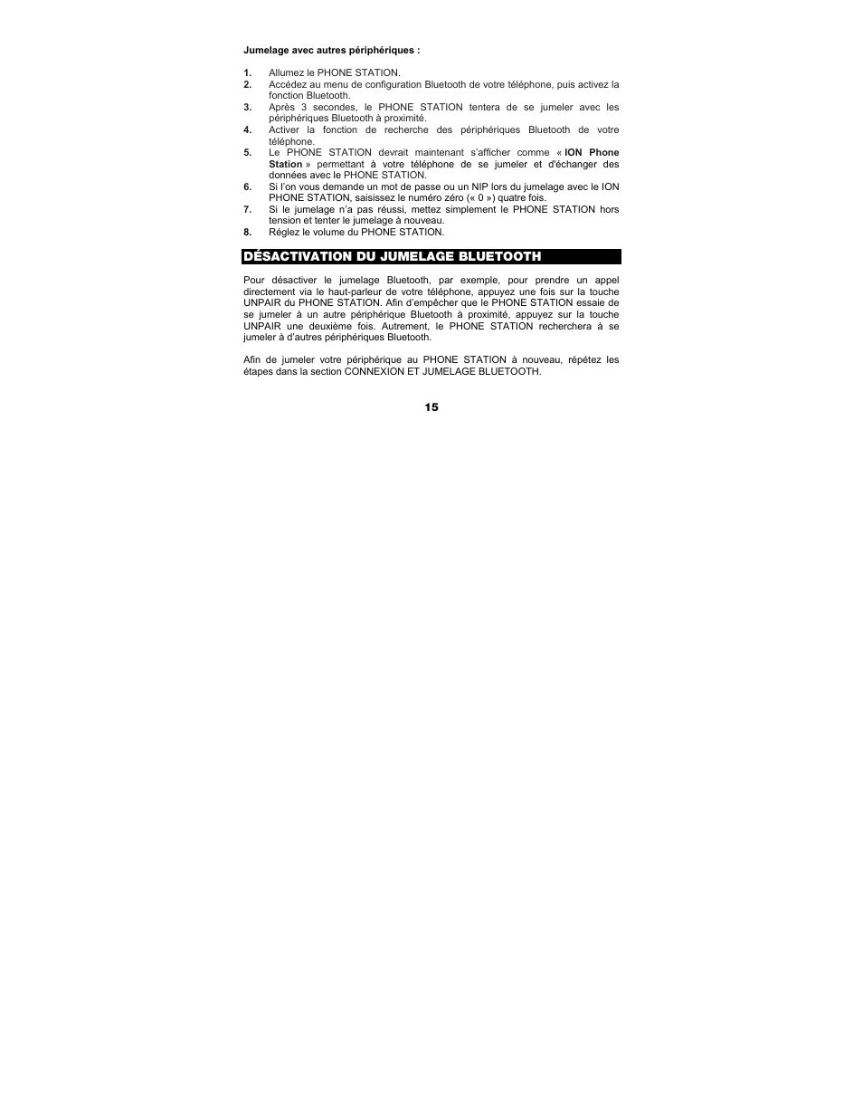 ION Audio Phone Station User Manual | Page 15 / 32