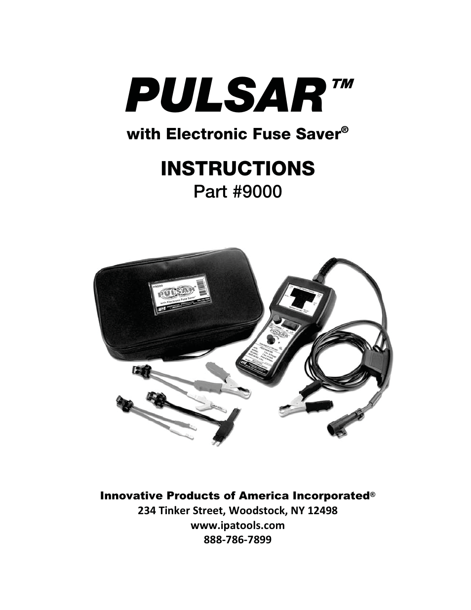 IPA Tools 9000 Pulsar Standard Kit User Manual | 16 pages
