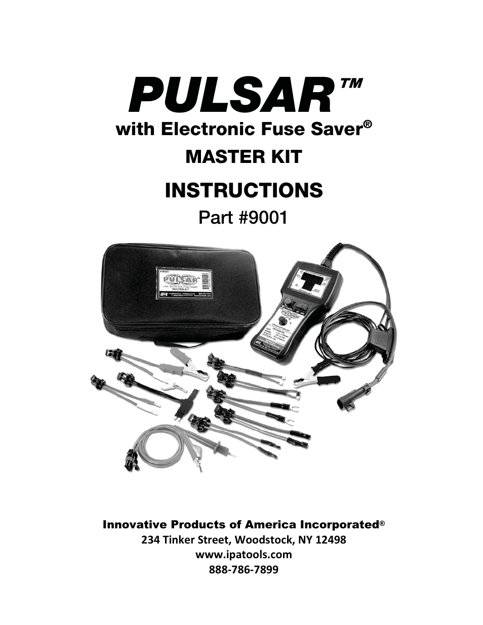 IPA Tools 9001 Pulsar Master Kit User Manual | 16 pages