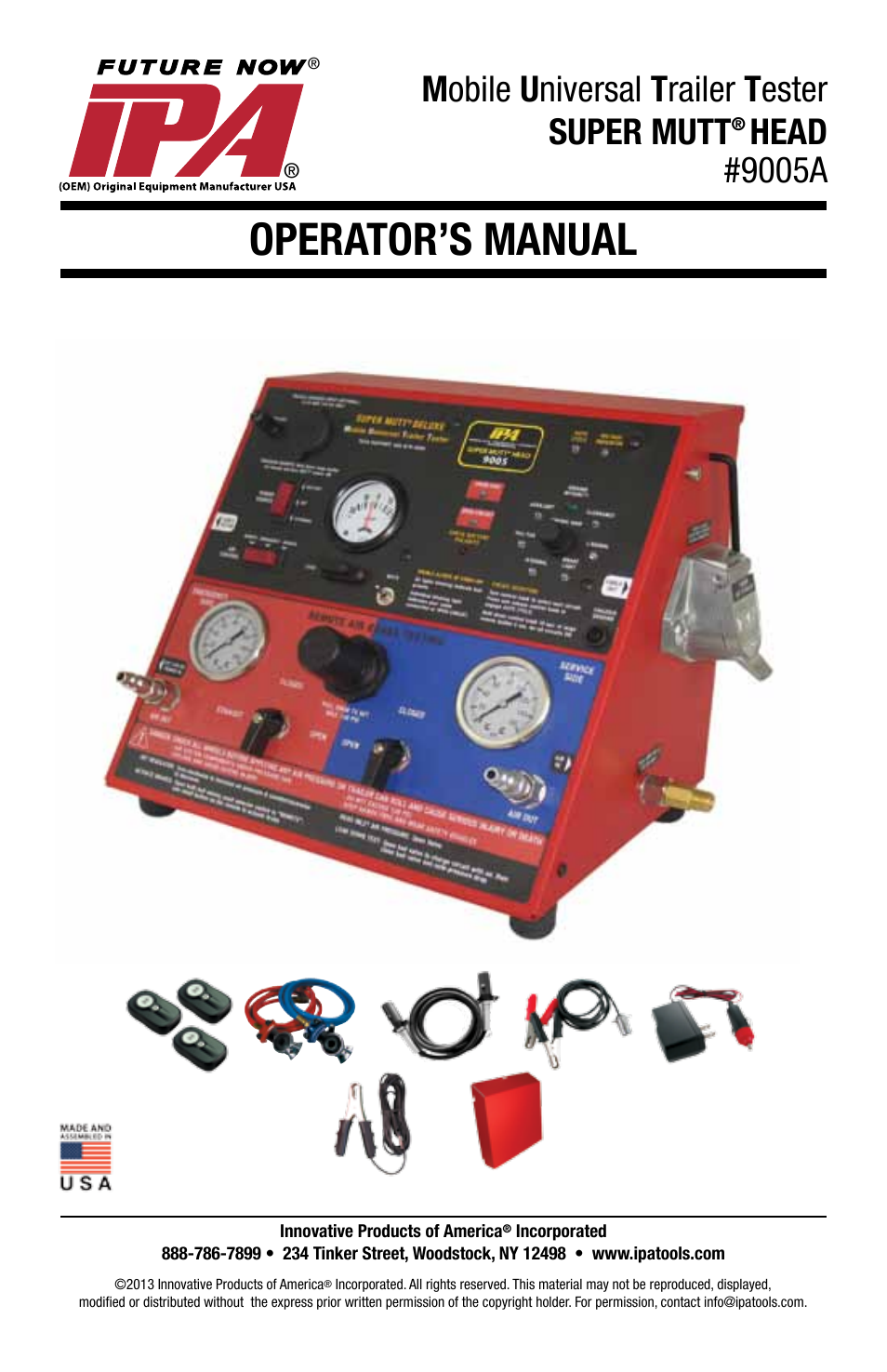 IPA Tools 9005A Super MUTT Head User Manual | 32 pages