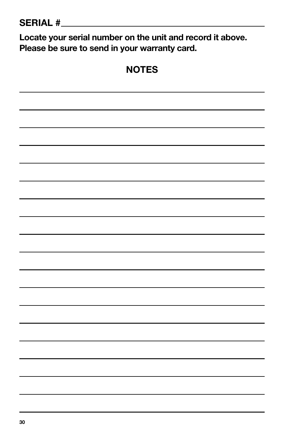 Serial | IPA Tools 9005A Super MUTT Head User Manual | Page 30 / 32