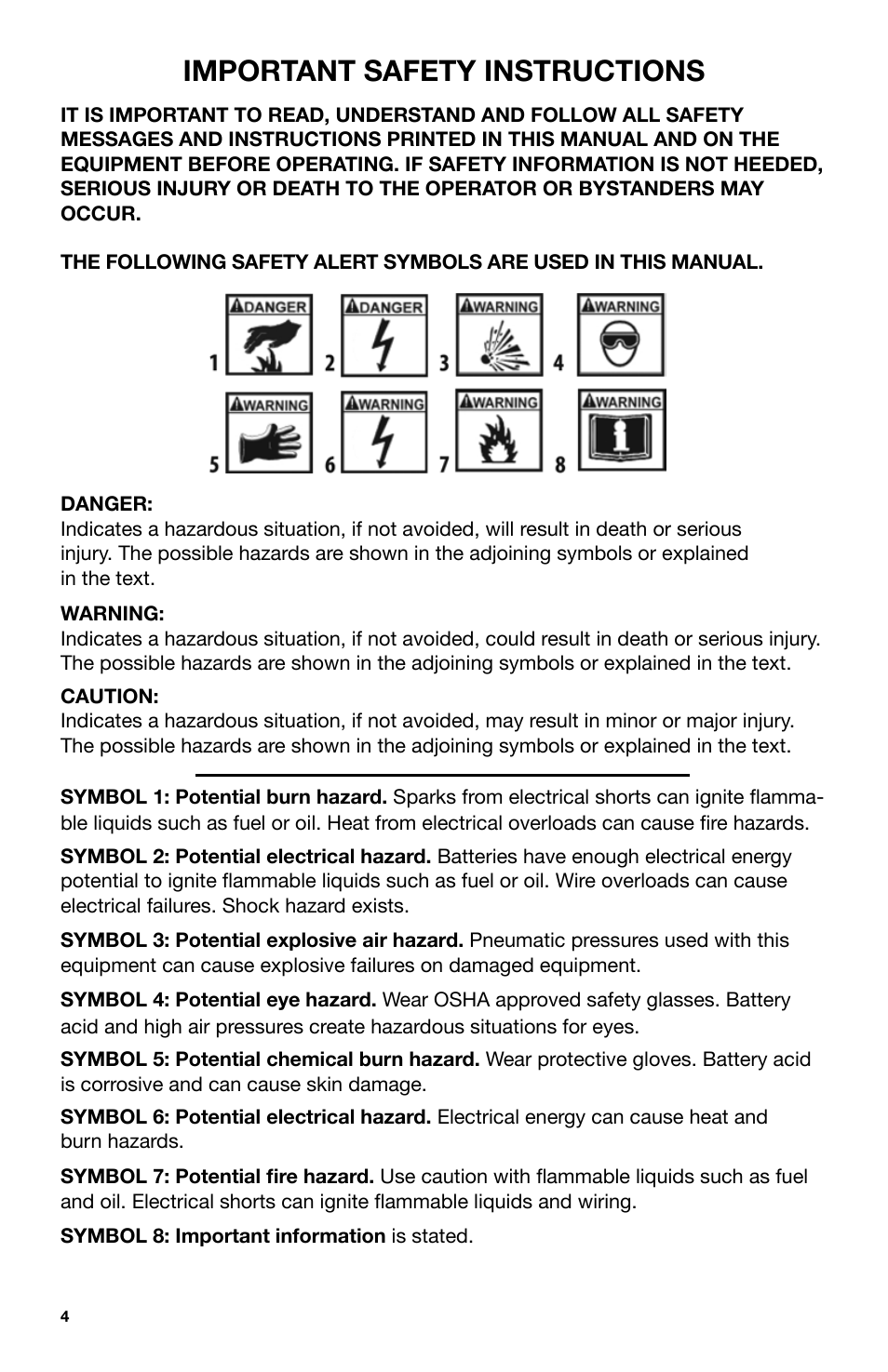 Important safety instructions | IPA Tools 9005A Super MUTT Head User Manual | Page 4 / 32