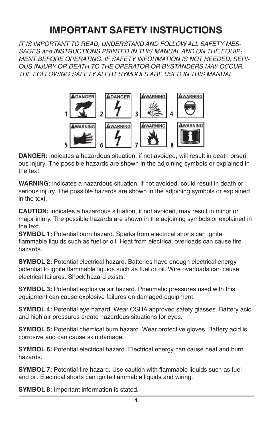 Important safety instructions | IPA Tools 9007A Smart MUTT Head User Manual | Page 4 / 24