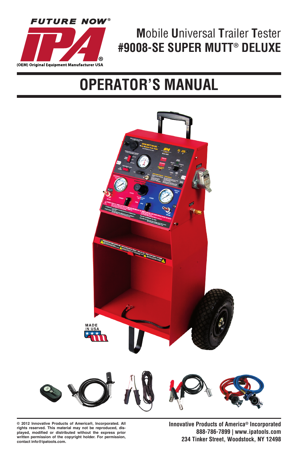 IPA Tools 9008-SE Super MUTT Standard Edition User Manual | 28 pages