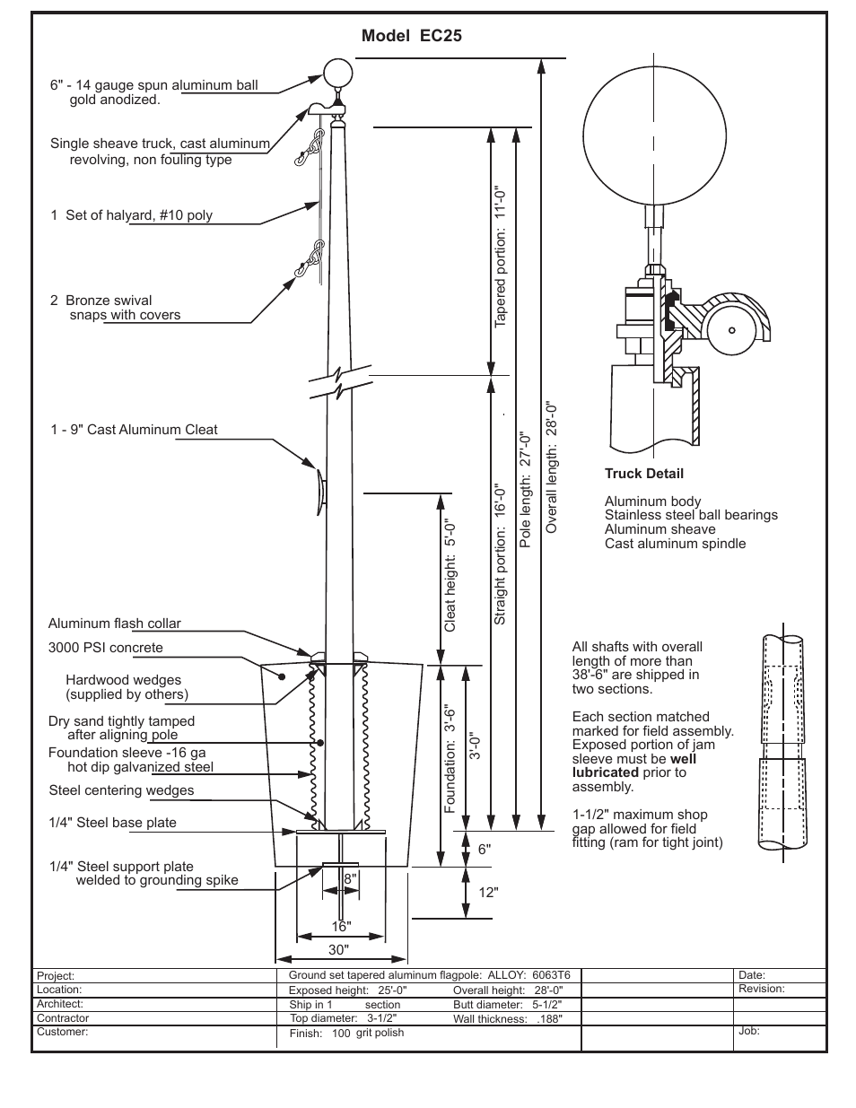 LA STEELCRAFT EC25 User Manual | 1 page